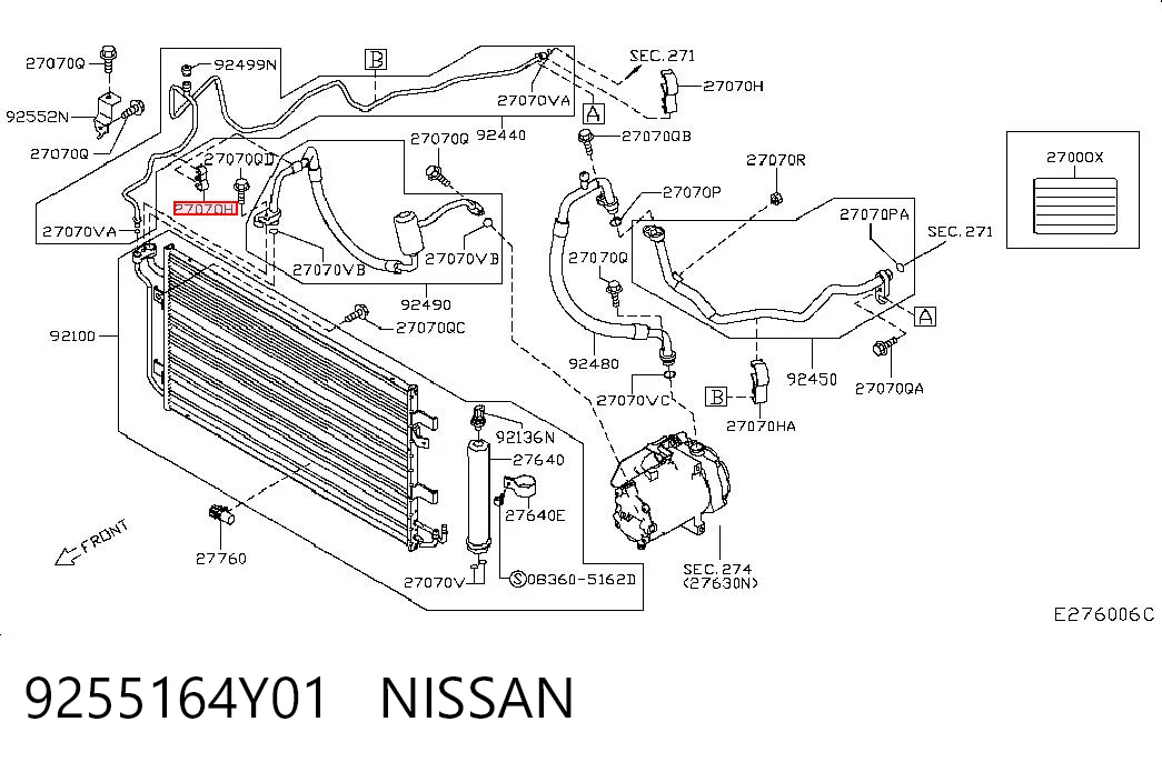 9255164Y01 Nissan/Infiniti