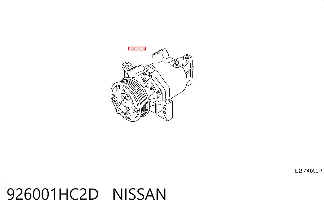 926001HC2D Nissan/Infiniti Compresor climatizador