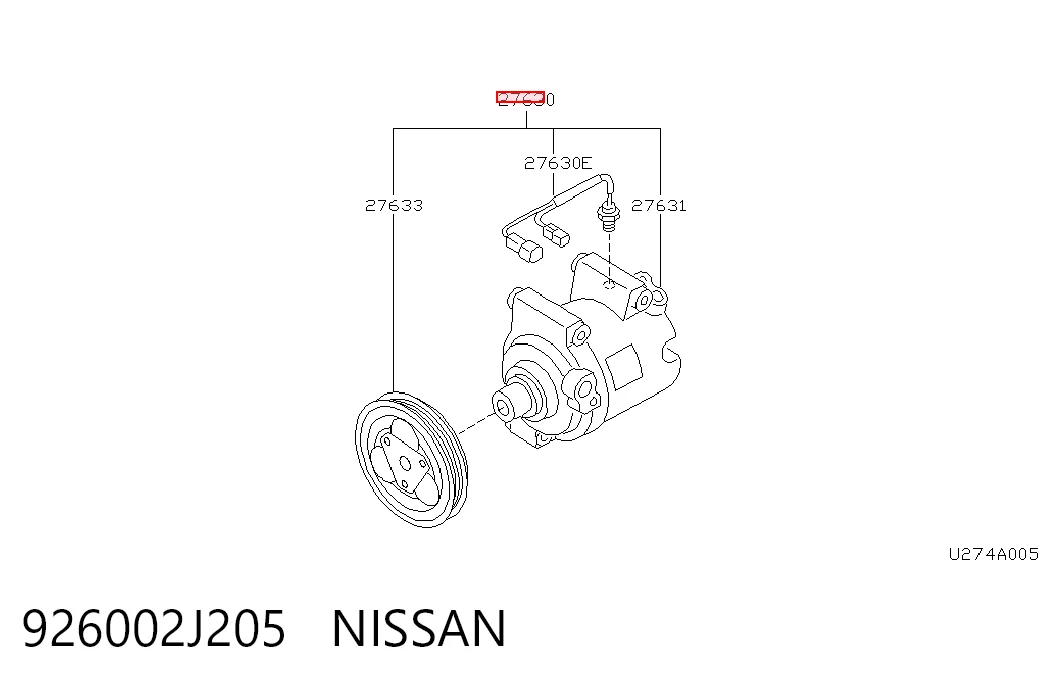 Compresor de aire acondicionado Nissan Primera 