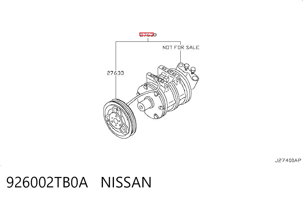 926002TB0A Nissan/Infiniti Compresor climatizador