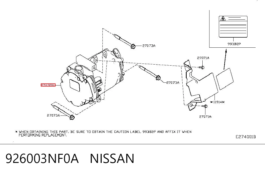 926003NF0A Nissan/Infiniti