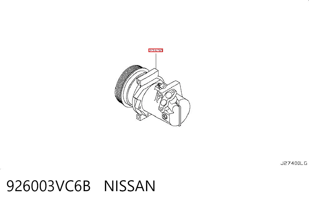  Compresor de aire acondicionado Nissan JUKE 