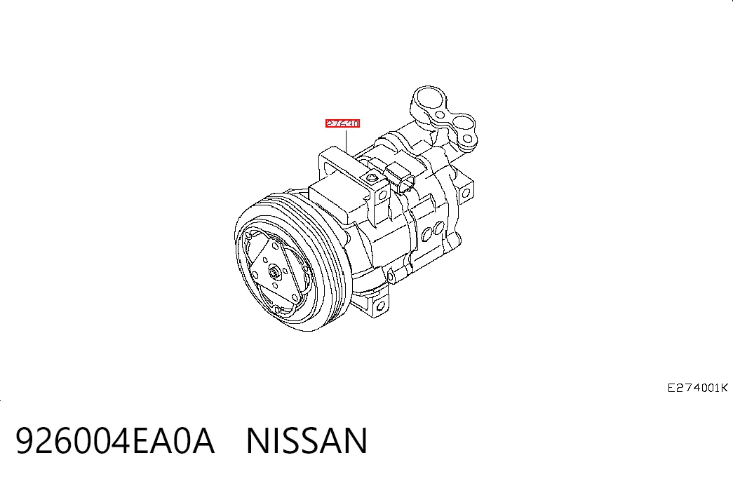 Compresor de aire acondicionado para Renault Megane LV