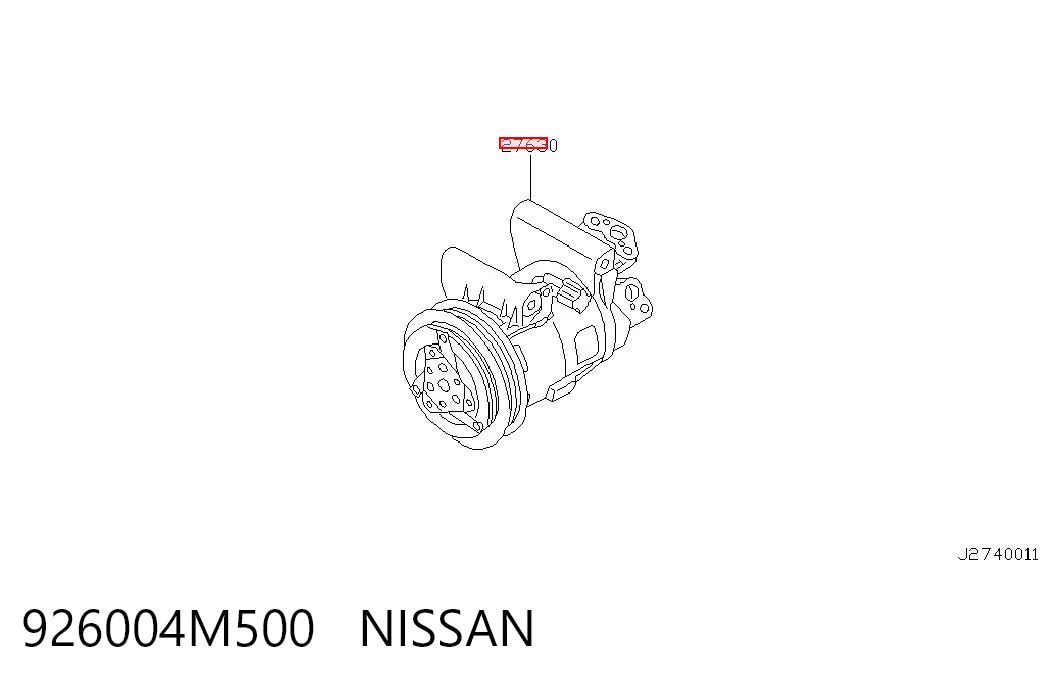 Compresor climatizador para Nissan Primera  P11