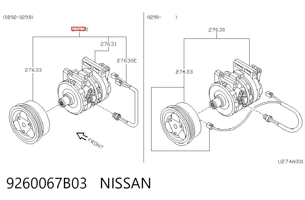 9260067B03 Nissan/Infiniti