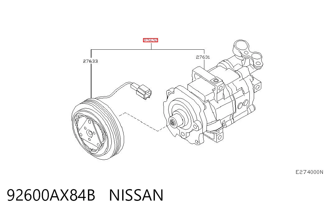 92600AX84B Nissan/Infiniti