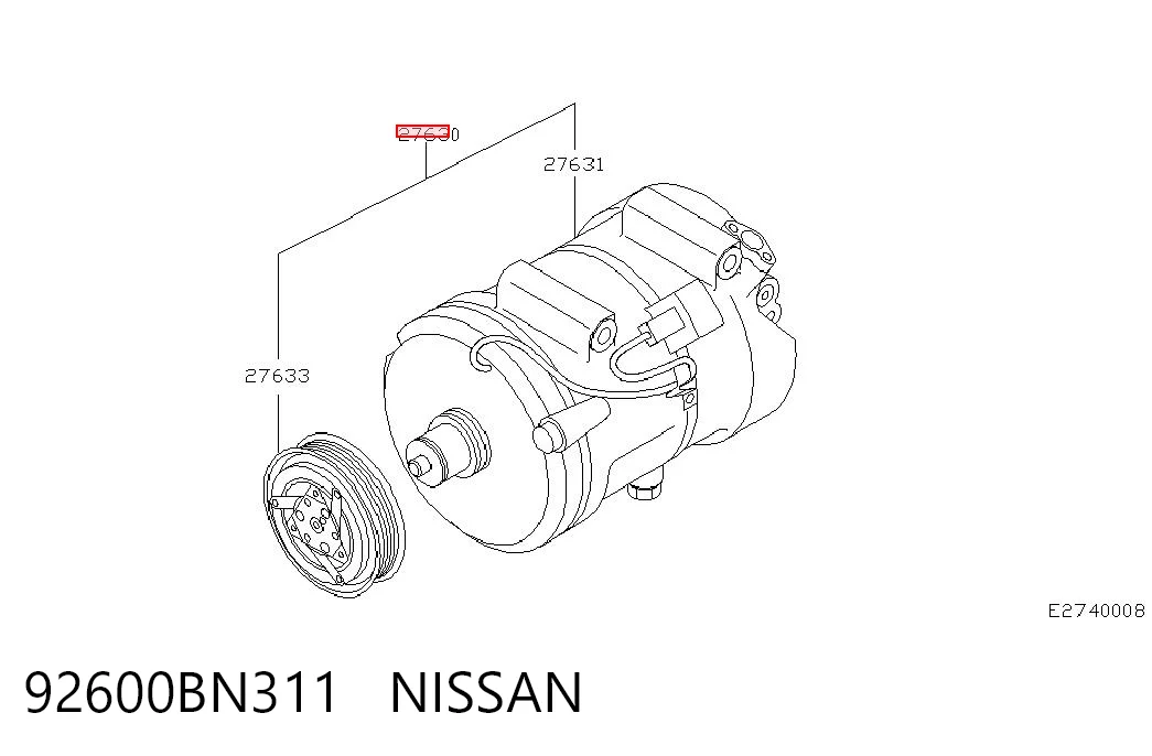 Compresor de ac VAG 926007M500