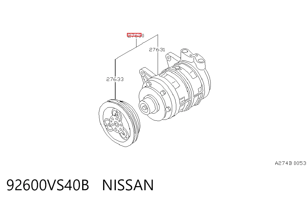 92600VS40B Nissan/Infiniti