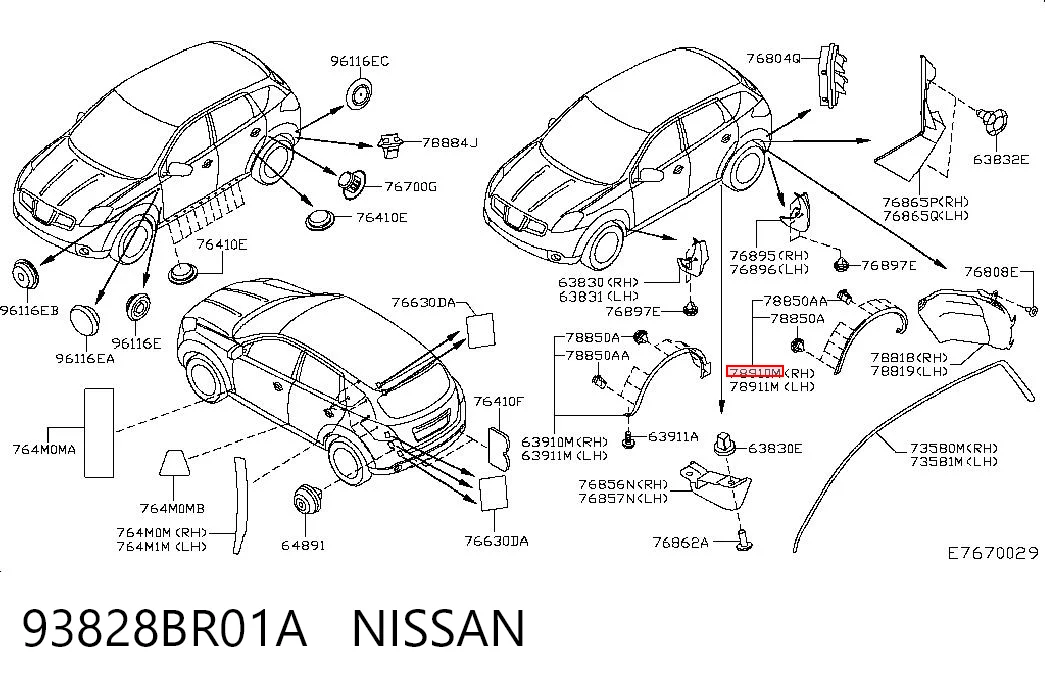 93828BR01A Nissan/Infiniti