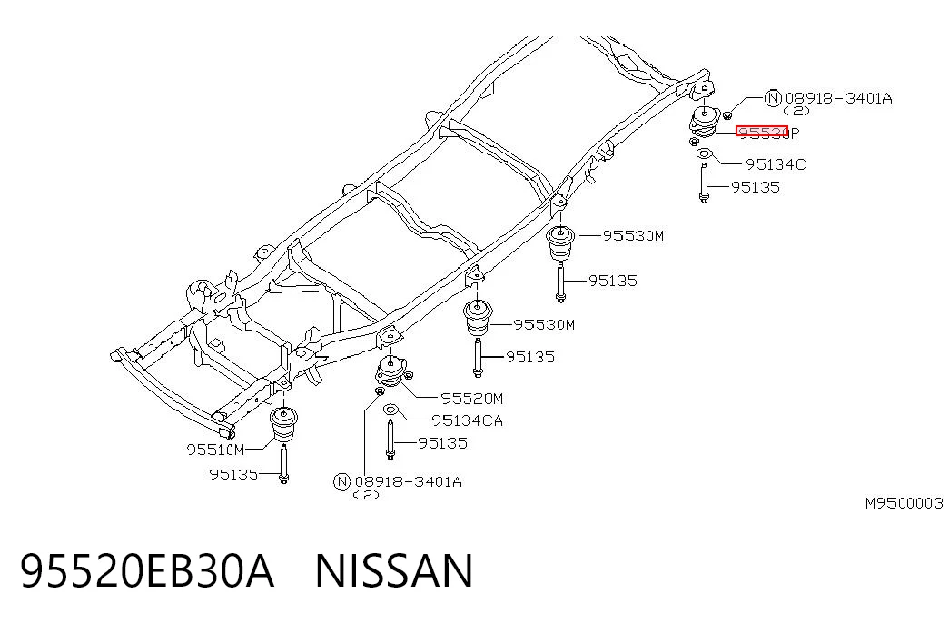 95520EB30A Nissan/Infiniti