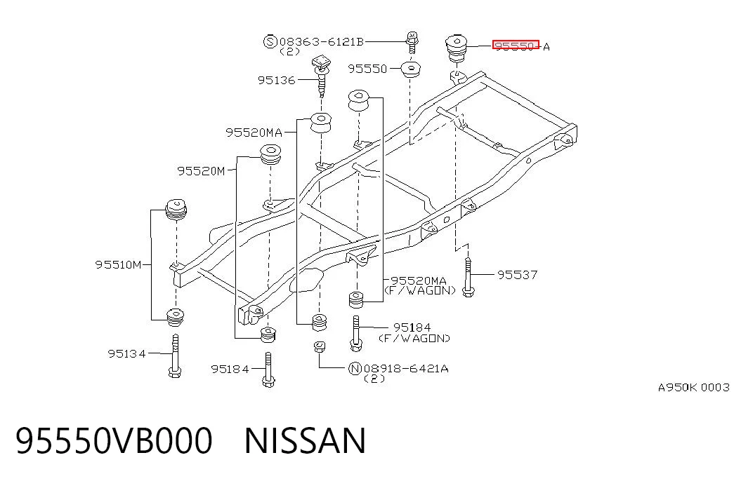 95550VB000 Nissan/Infiniti