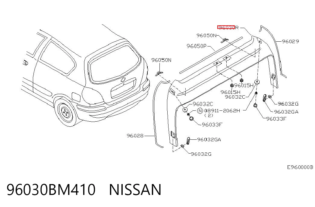 96030BM410 Nissan/Infiniti