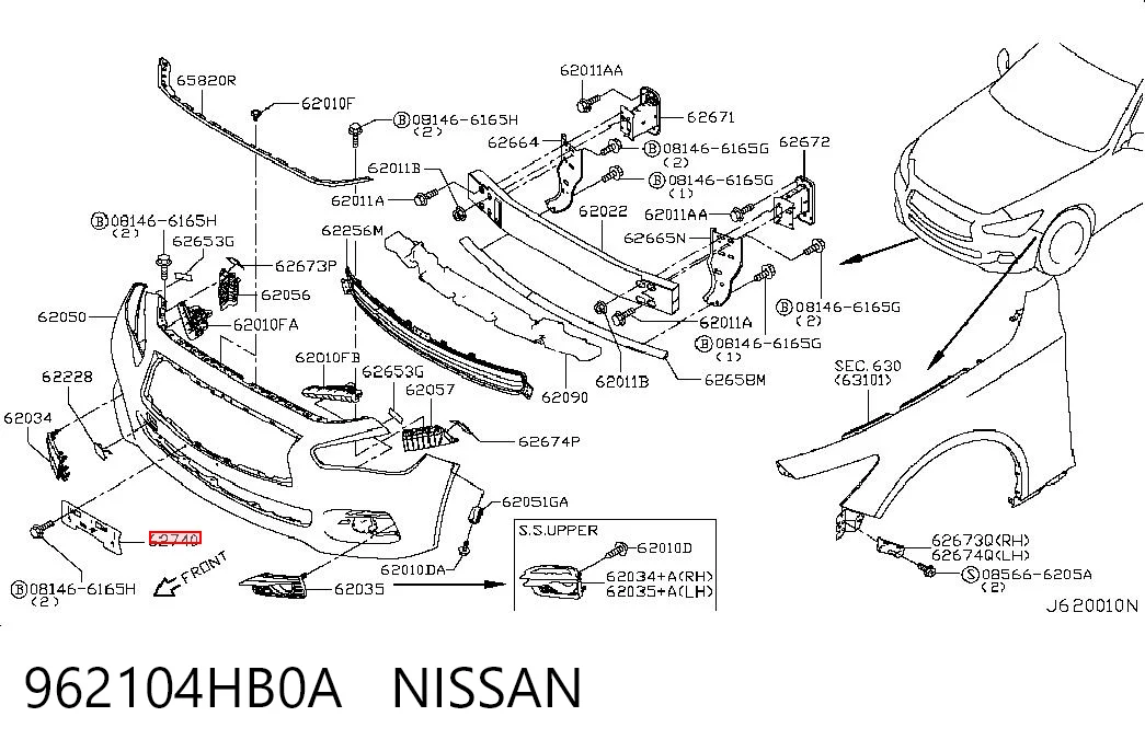 962104HB0A Nissan/Infiniti