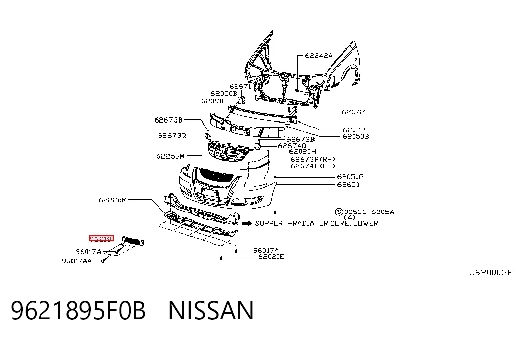 9621895F0B Nissan/Infiniti