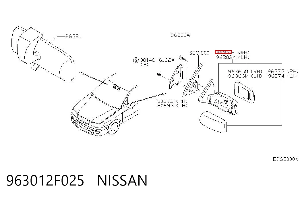 963012F025 Nissan/Infiniti