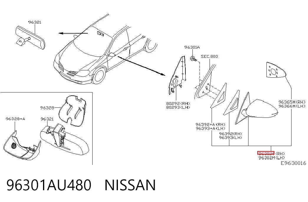 96301AU480 Nissan/Infiniti