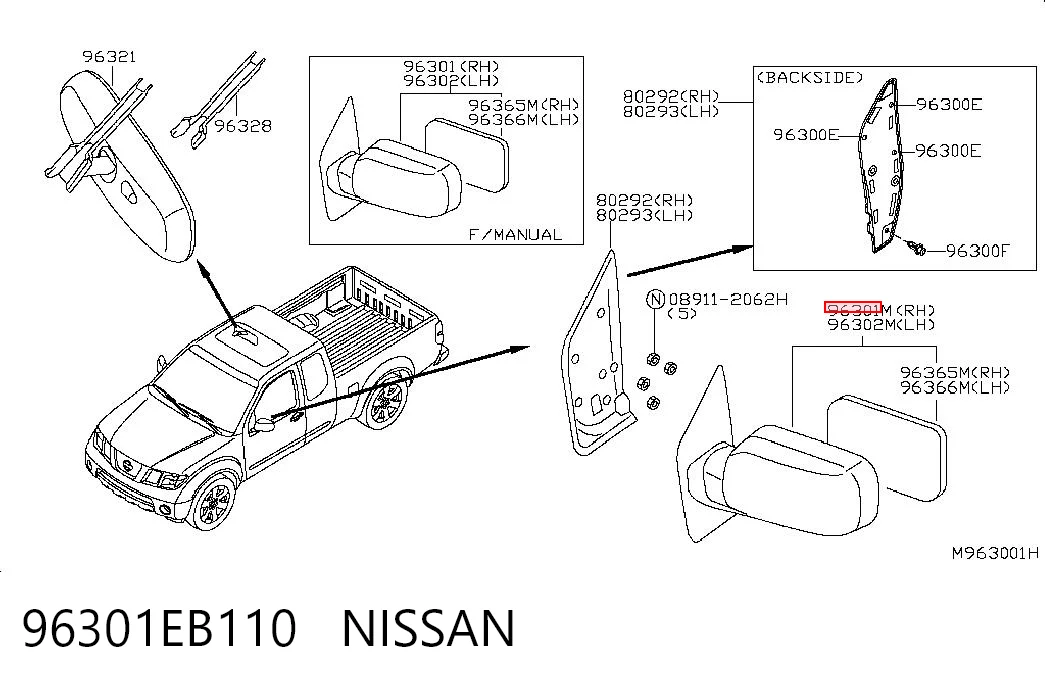96301EB110 Nissan/Infiniti