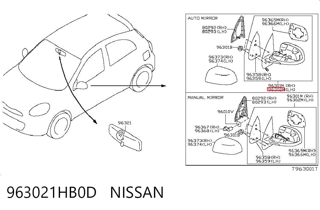963021HB0D Nissan/Infiniti