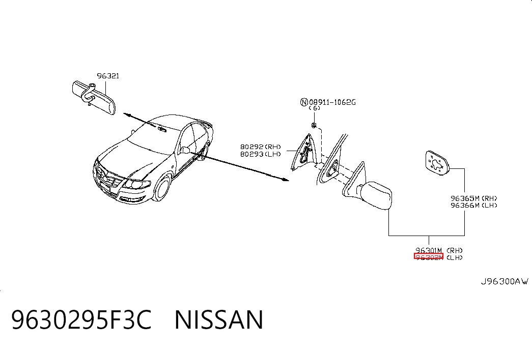 Espejo izquierdo Nissan Almera CLASSIC sedán (B10RS) (2006 - 2012) precio, desde 216,95 EUR