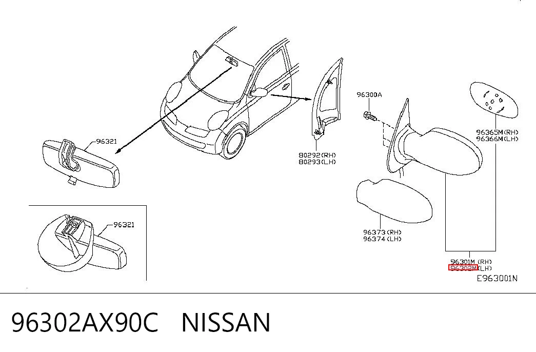 96302AX90C Nissan/Infiniti