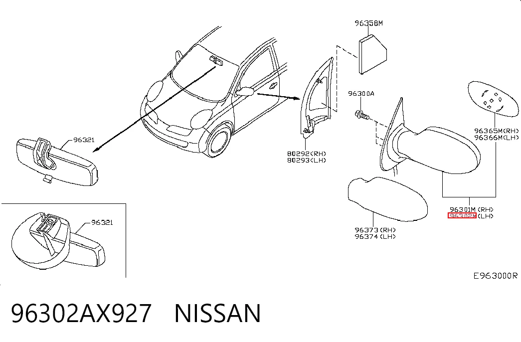 96302AX927 Nissan/Infiniti