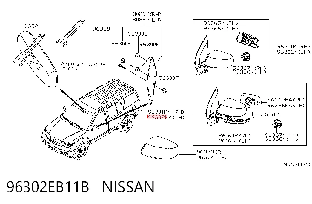 96302EB11B Nissan/Infiniti