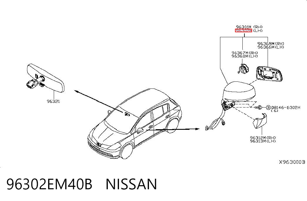 96302EM40B Nissan/Infiniti