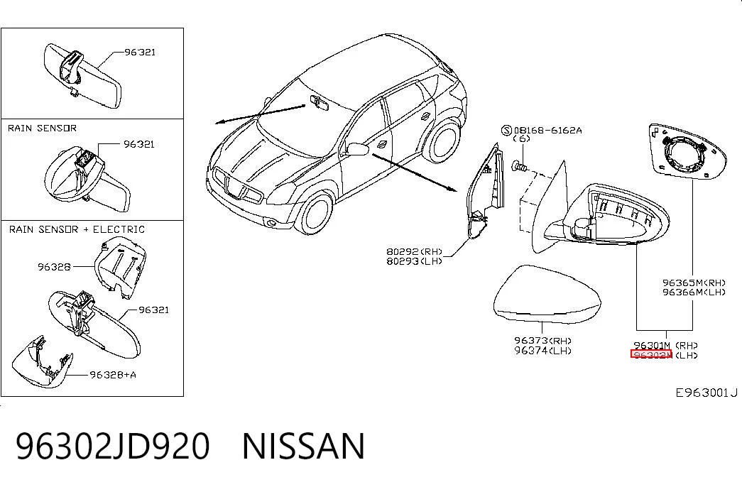 96302JD920 Nissan/Infiniti
