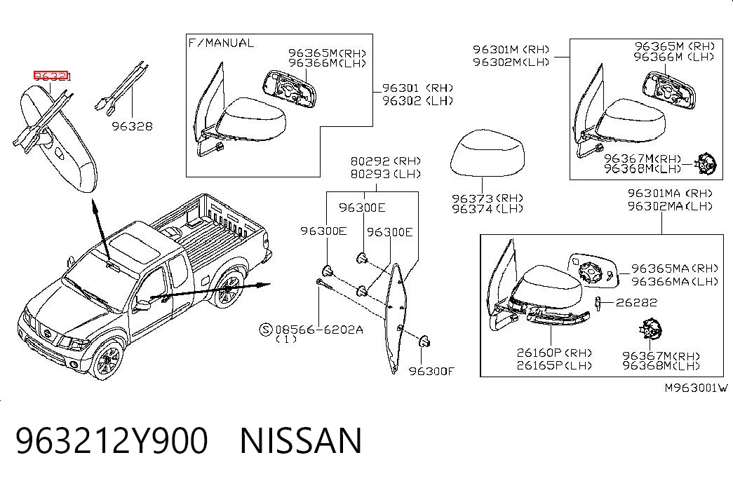 Espejo interior Nissan Tiida hatchback (C11X) (2004 - 2014) precio, desde 36,51 EUR