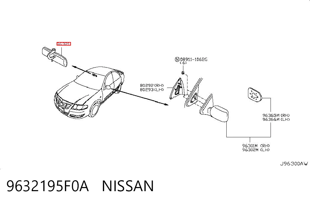 Comprar Retrovisor interior Nissan Almera B10RS a bajo precio