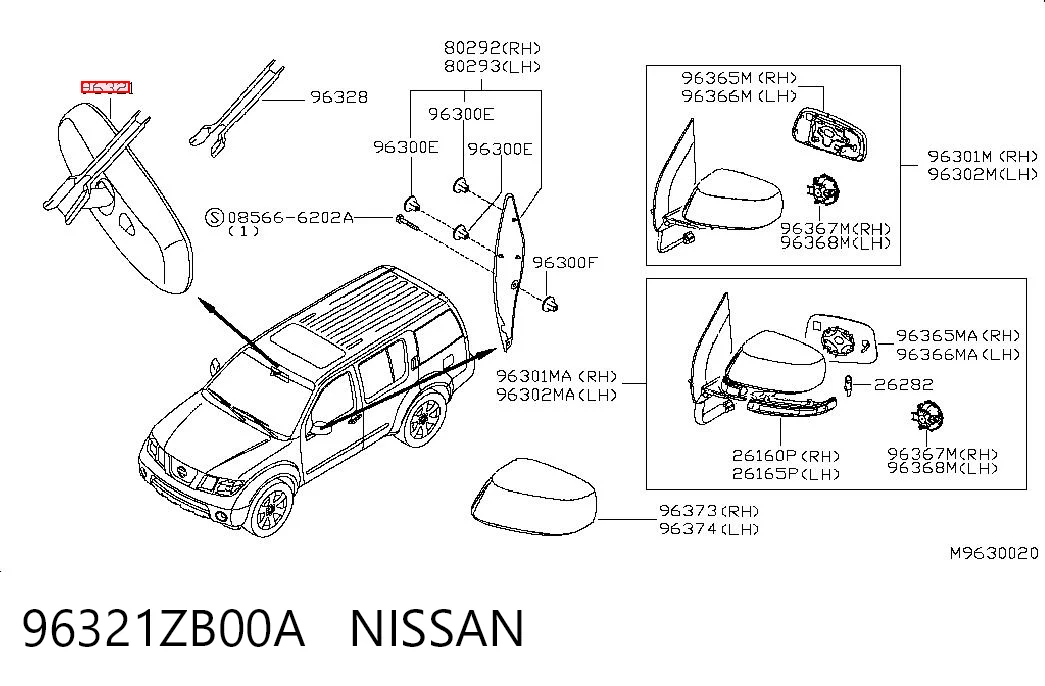  Espejo interior Nissan JUKE 