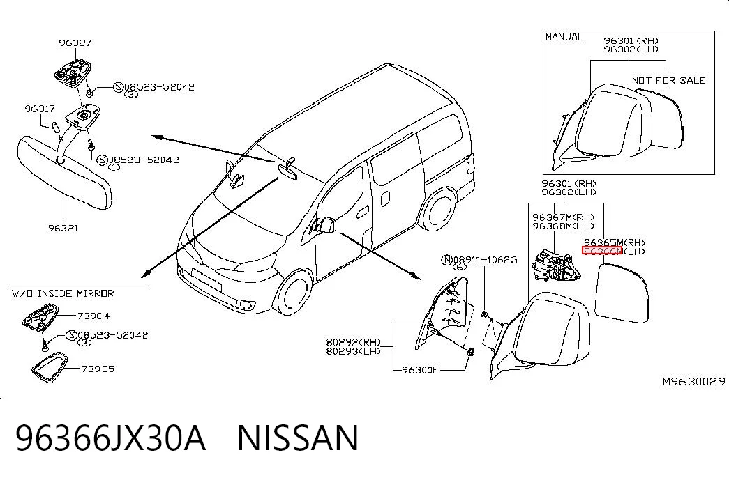 96366JX30A Nissan/Infiniti