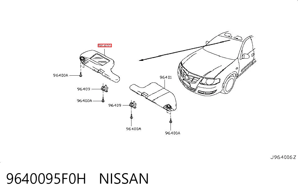 9640095F0H Nissan/Infiniti