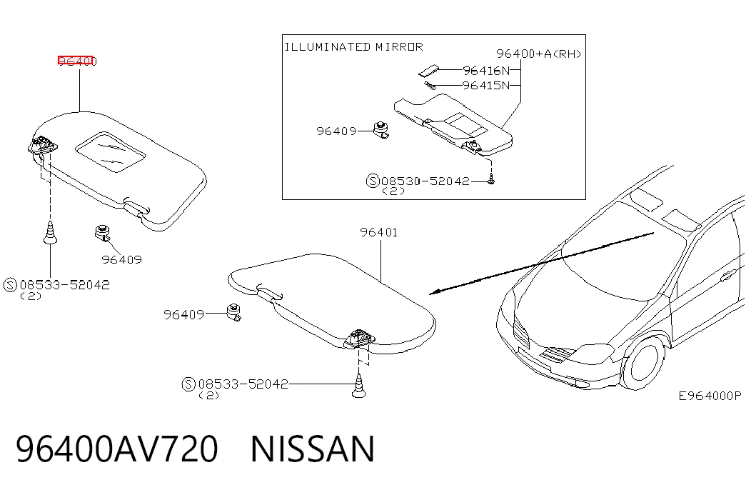 96400AV720 Nissan/Infiniti