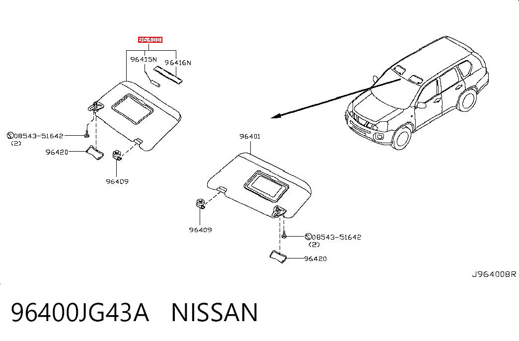 96400JG43A Nissan/Infiniti