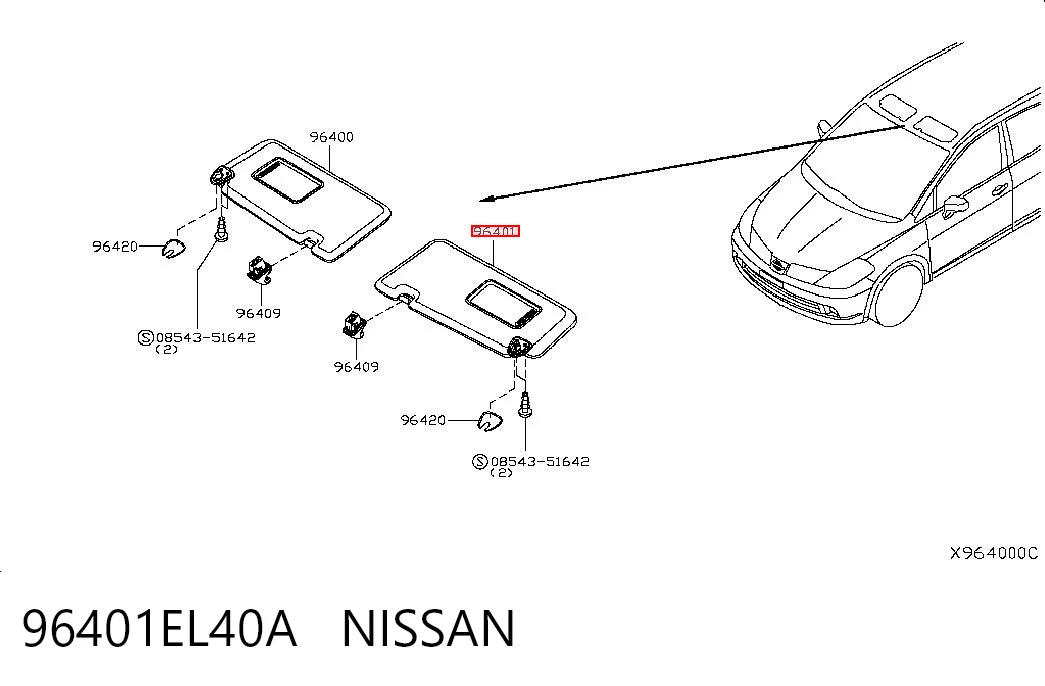 96401EL40A Nissan/Infiniti
