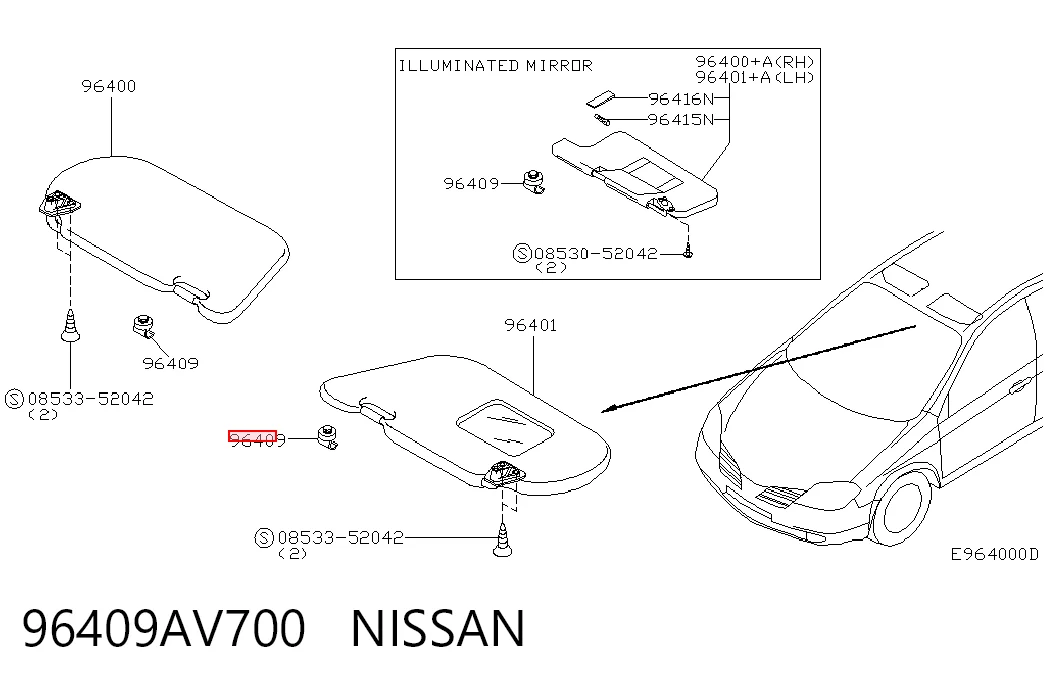 96409AV700 Nissan/Infiniti