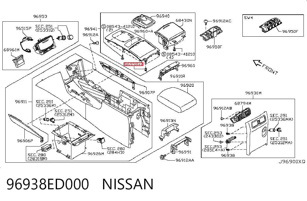 96938ED000 Nissan/Infiniti