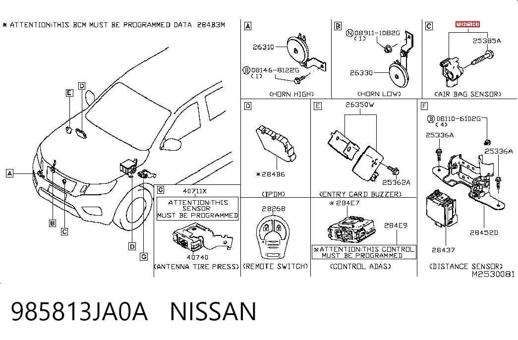 985813JA0A Nissan/Infiniti