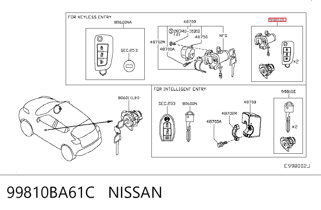 99810BA61C Nissan/Infiniti