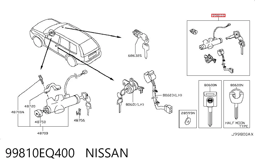 99810EQ400 Nissan/Infiniti