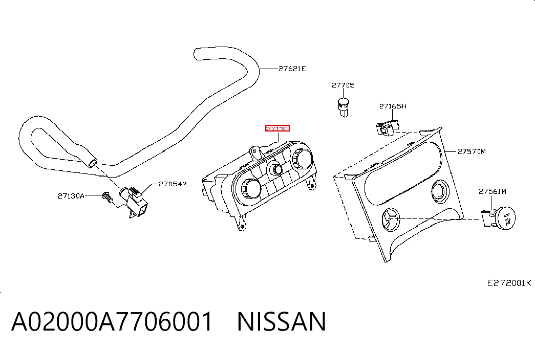 Unidad de control de la ventilación para Nissan Qashqai I J10