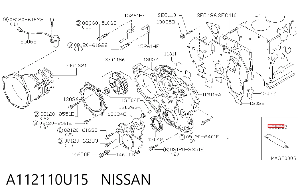 A112110U15 Nissan/Infiniti
