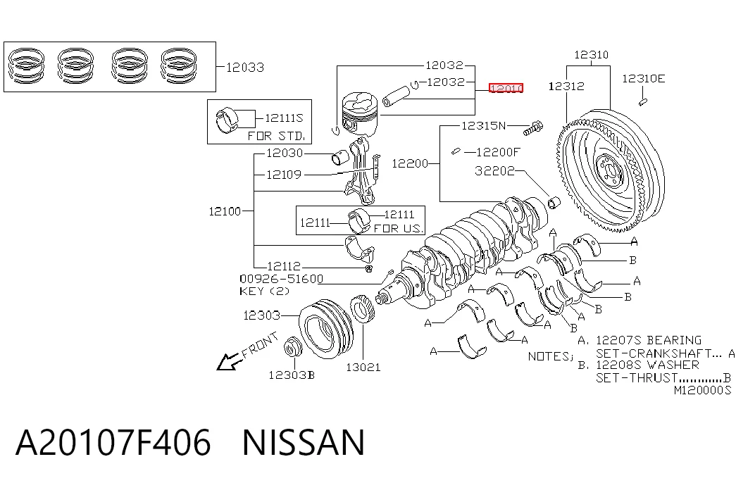 A20107F406 Nissan/Infiniti
