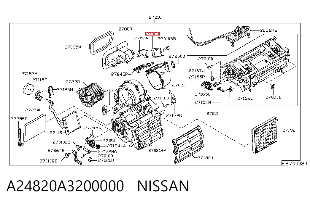 Actuador de compuerta de la calefacción para Nissan Qashqai I J10