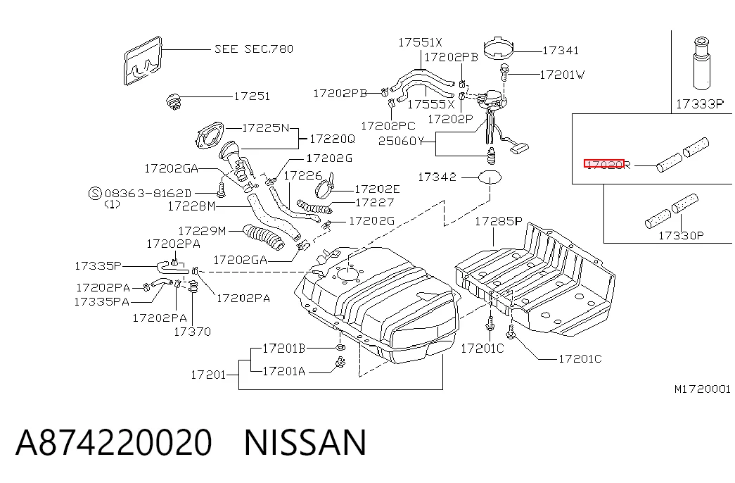 A874220020 Nissan/Infiniti