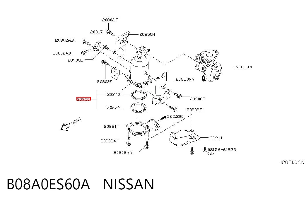 B08A0ES60A Nissan/Infiniti