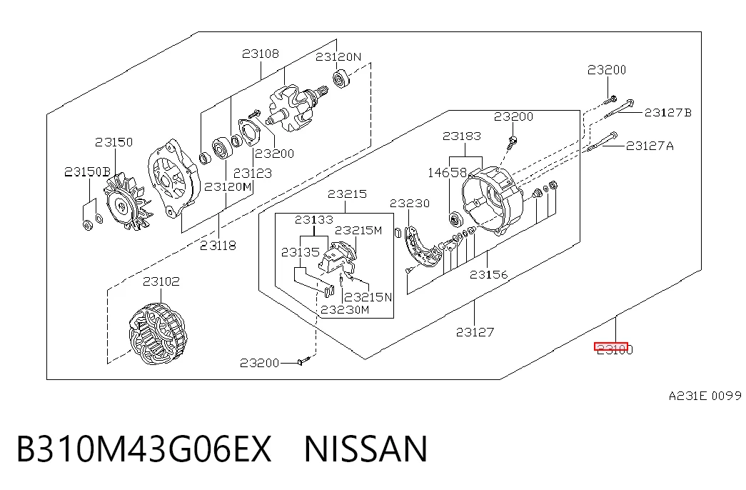 B310M43G06EX Nissan/Infiniti