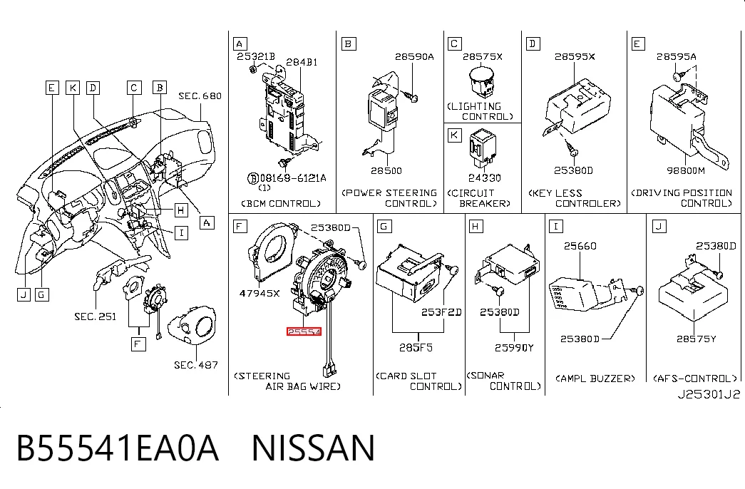 B55541EA0A Nissan/Infiniti