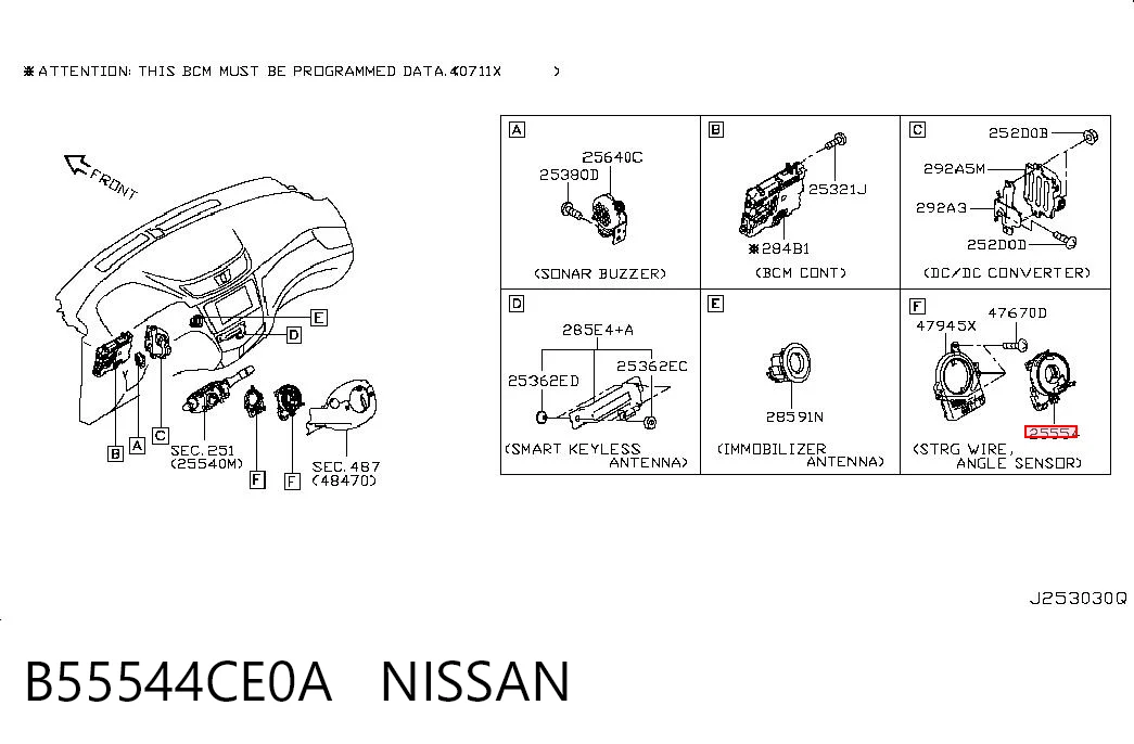 B55544CE0A Nissan/Infiniti